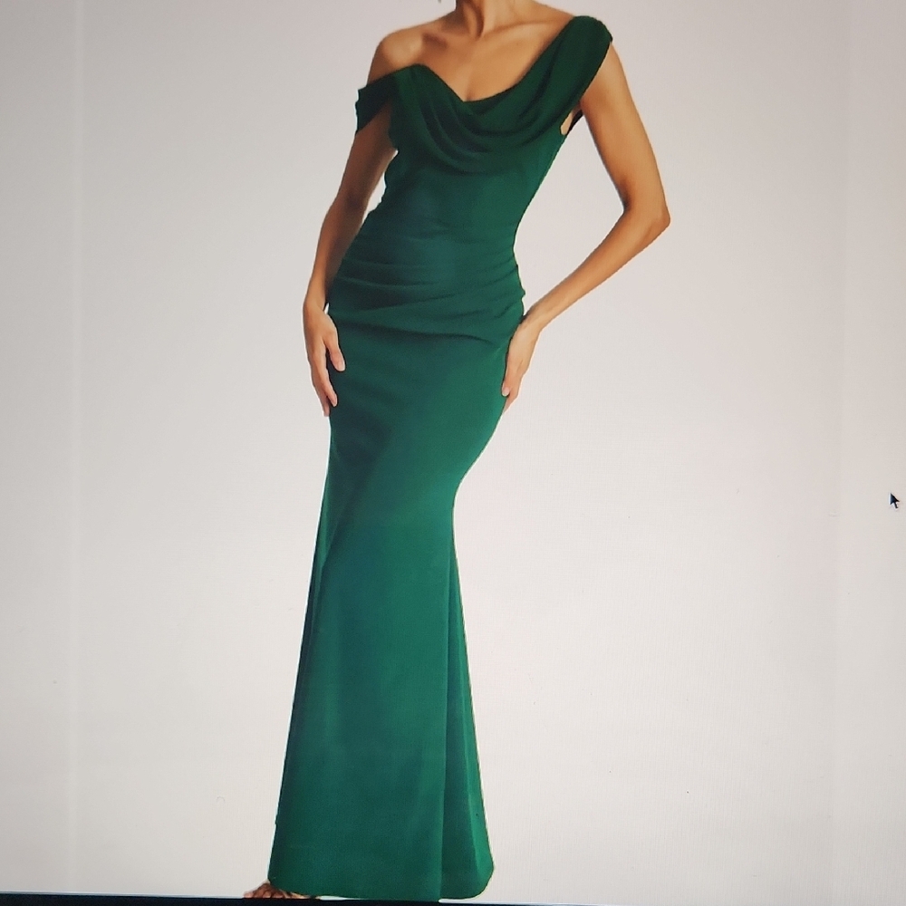 Quiz Chiffon Asymmetric Maxi Dress - Picture 2 of 13